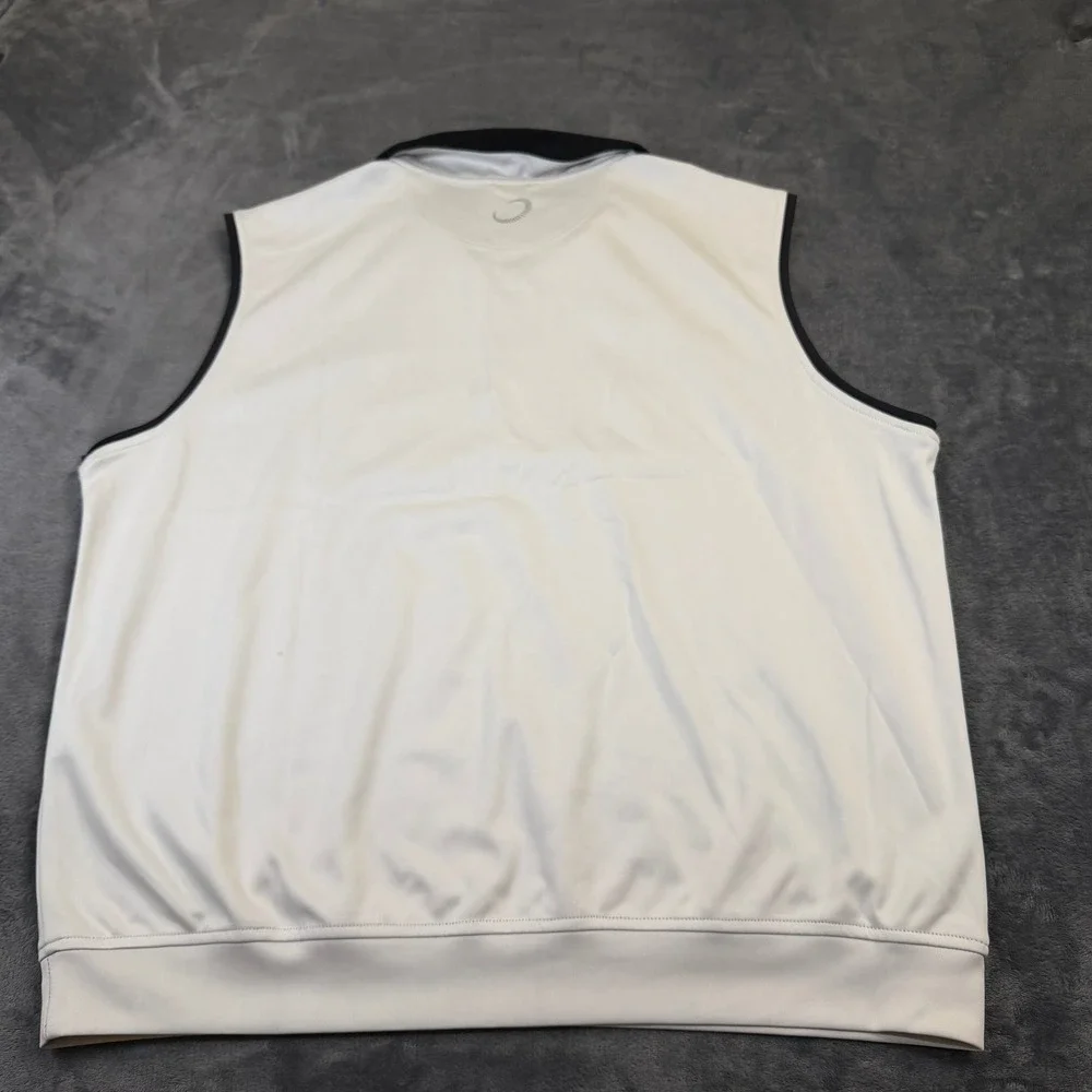 Zero Restriction Tour Series Vest Mens Large White Quarter Zip Golf Performance